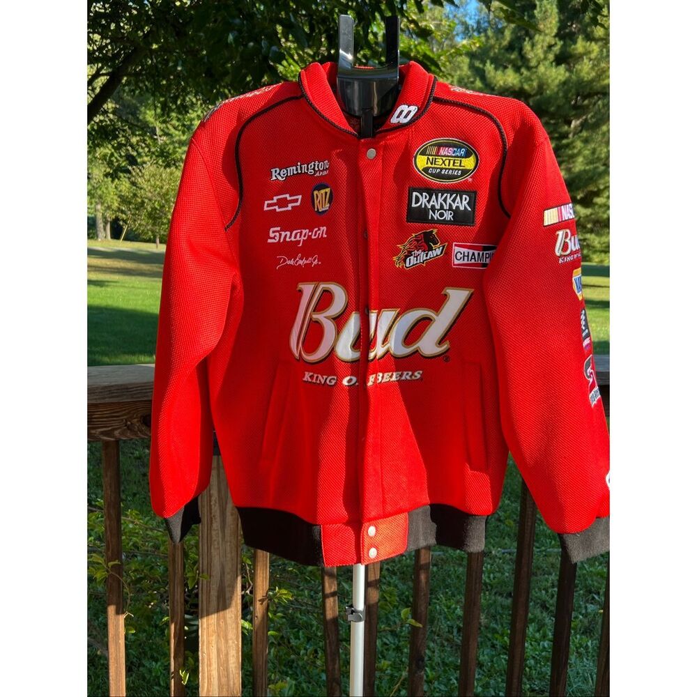 Vintage Size Large Chase Authentic Dale Earnhardt Jr Bud Racing Nascar Jacket